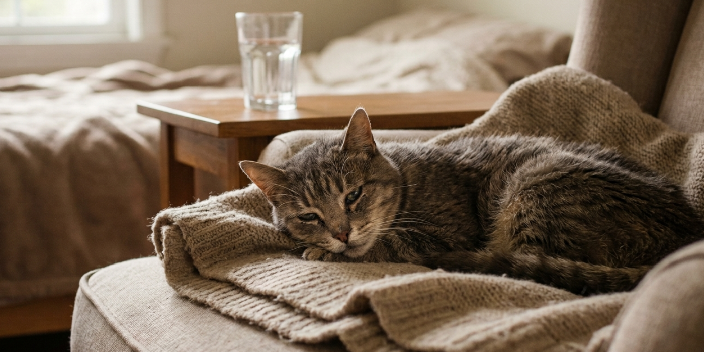Chat qui vomit souvent : pourquoi et que faire ?