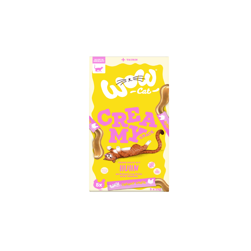 Stick crémeux pour chat avec de vrai morceau de poulet