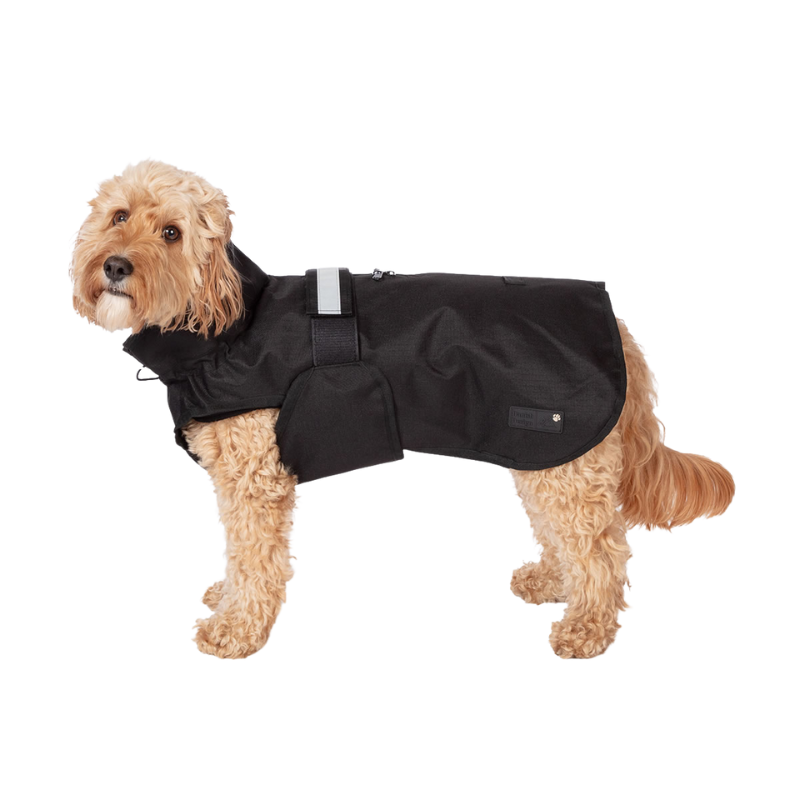 Manteau pour chien Imperméable, coupe vent et polaire couleur noir