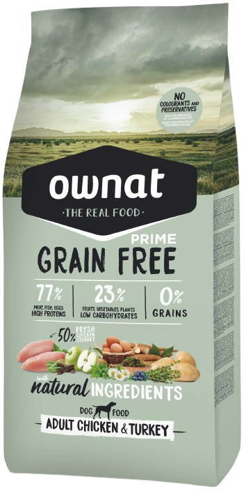 Croquettes OWNAT - Prime Grain Free Adult Chicken