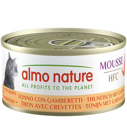 Mousse pour chats - Almo Nature (Thon & Crevettes)