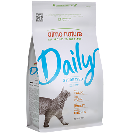 Croquettes Daily Almo Nature - Stérilisé (Poulet)