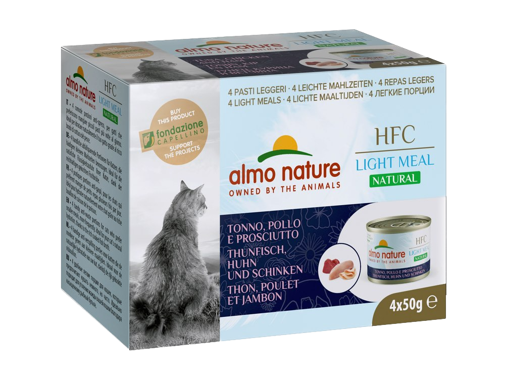 Pâtée pour chats surpoids - Almo Nature (Thon, Poulet et Jambon)