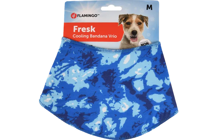 Bandana rafraichissant bleu pour chien