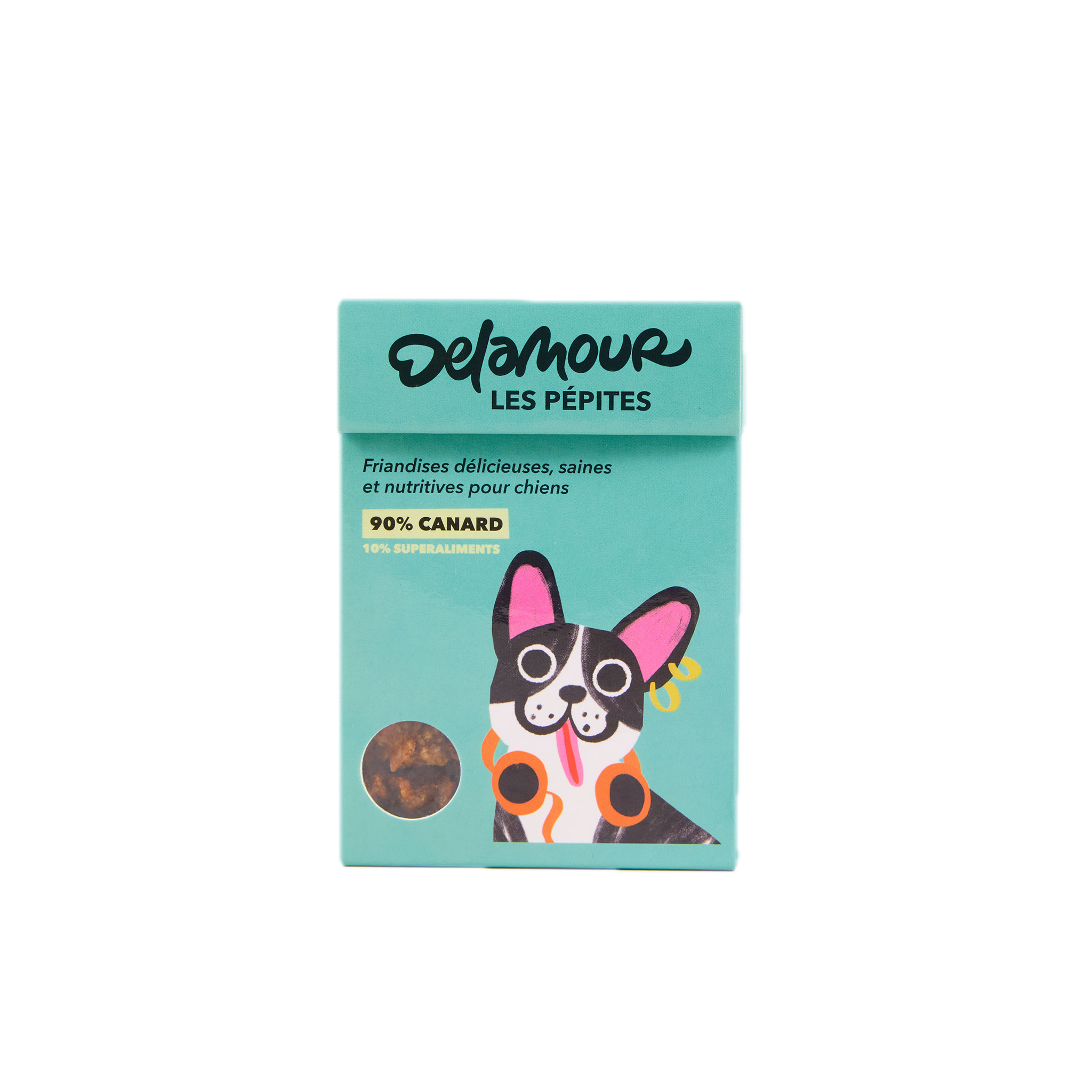 Boîte de friandises pour chien - Pépites Delamour au canard