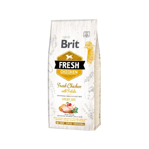 Croquettes pour chien adulte - Brit Fresh poulet et pommes de terre