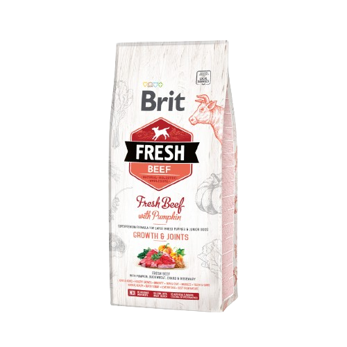 Croquettes pour chiot - Brit Fresh saveur boeuf et potiron