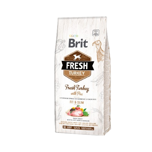 Croquettes pour chien senior - Brit Fresh saveur dinde et pois