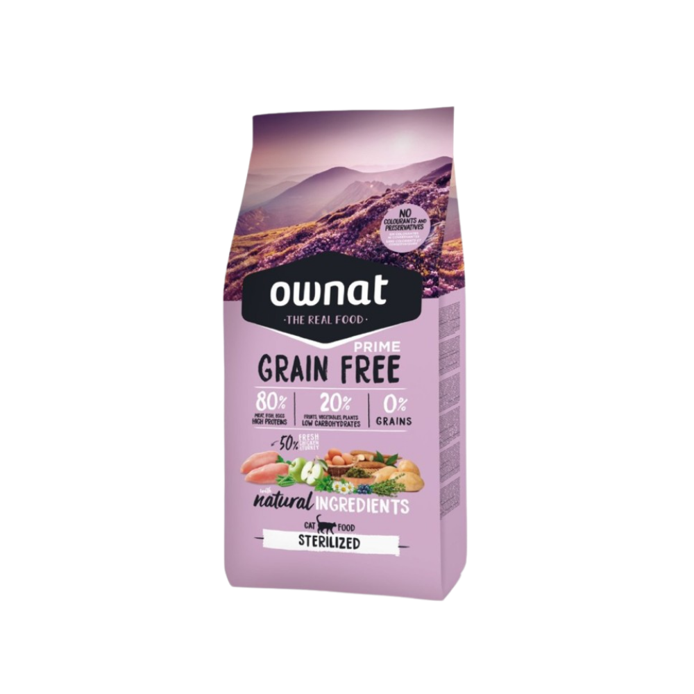 Croquettes sans céréales pour chat stérilisé