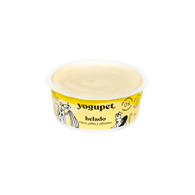 Glace pour chien et chat yougupet banane ananas et noix de coco