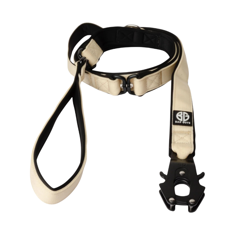 Laisse Bad Buys gamme Sniper couleur crème