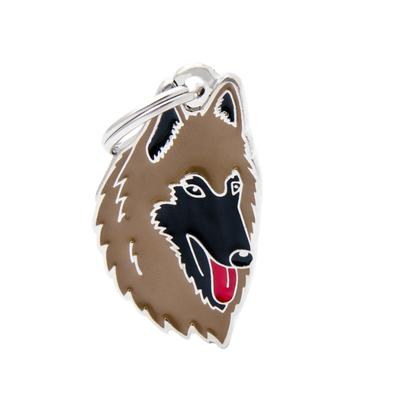 Médaille pour chien forme Berger Belge