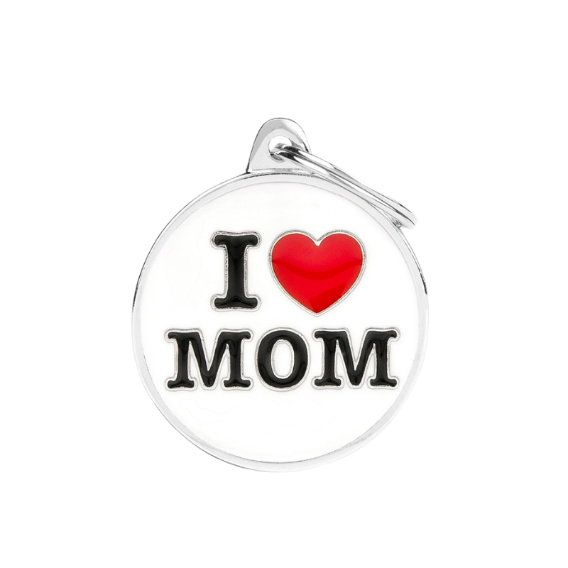 Médaille pour chien "i love mom"