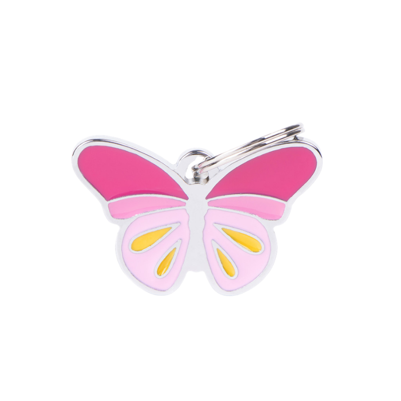 Médaille pour chien forme papillon 35x23mm