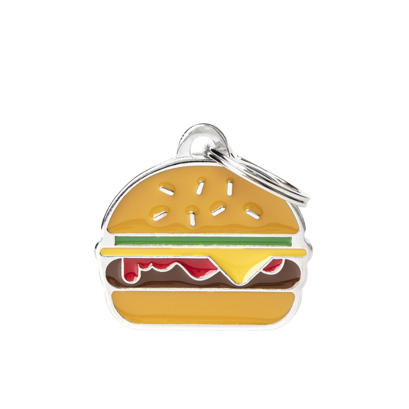 Médaille pour chien forme Burger