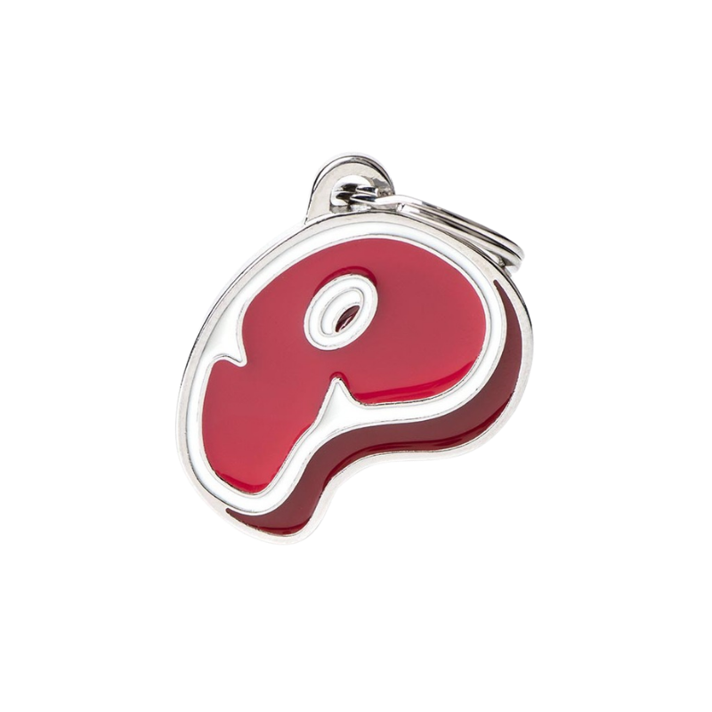 Médaille pour chien forme Steak
