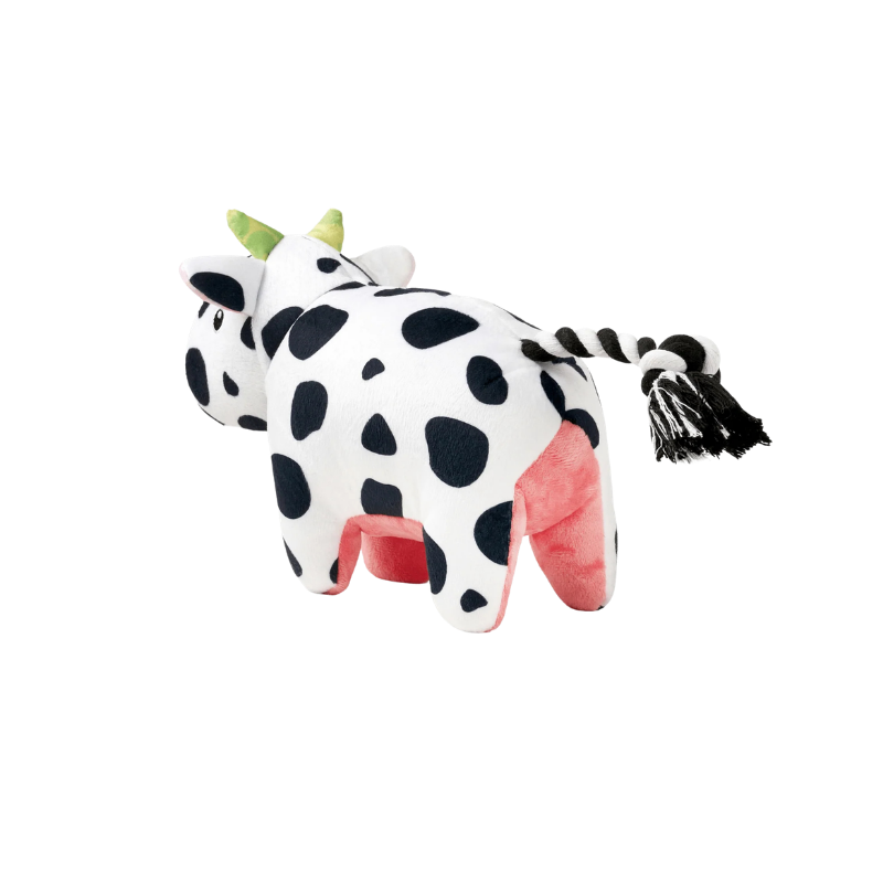 Peluche pour chien Claire la Vache de dos