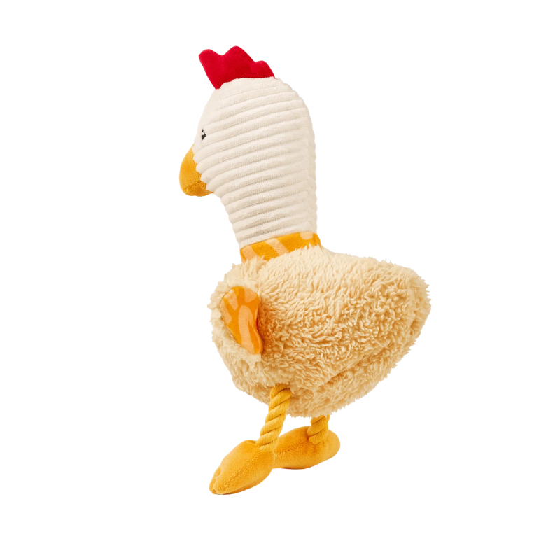 Peluche pour chien Egssy le poulet de dos
