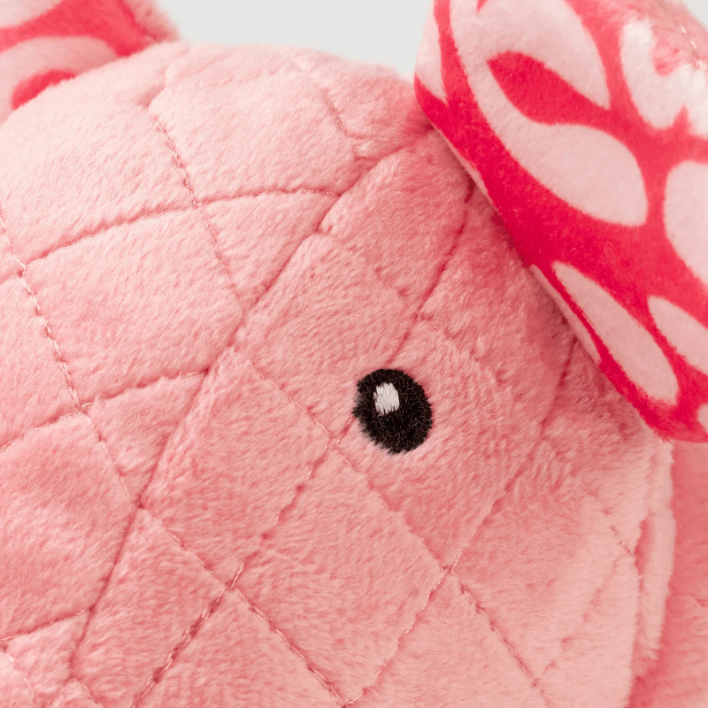 Peluche pour chien Hamlet le cochon zoom sur la tête de la peluche