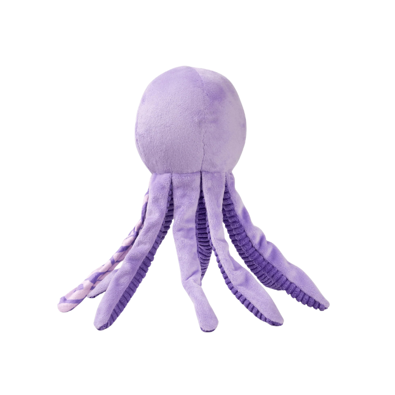 Peluche pour chien Leila la Pieuvre de dos