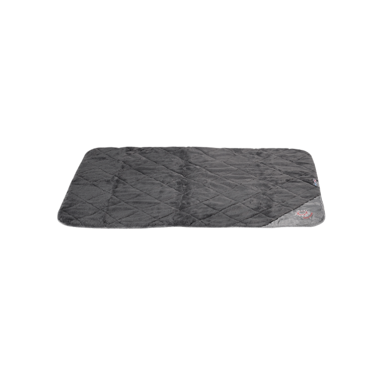 Tapis de transport gris pour chien avec côté froid ou chaud