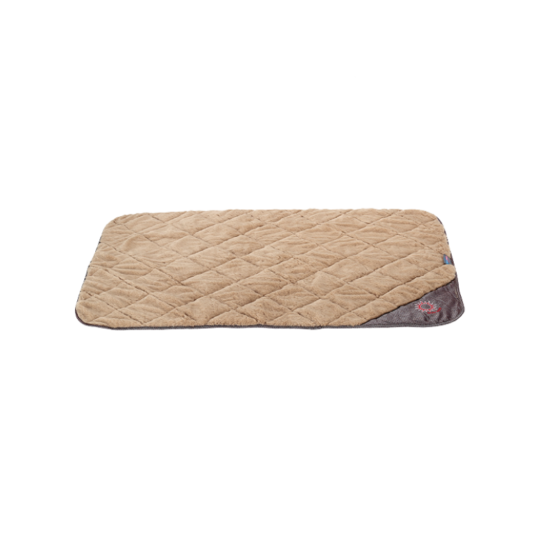 Tapis de transport marron pour chien avec côté froid ou chaud
