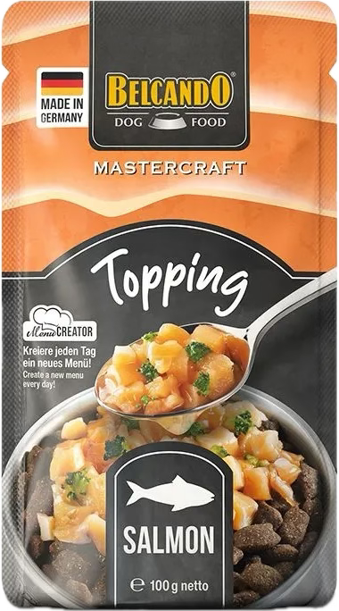 Topping au saumon pour chien de la marque Belcando