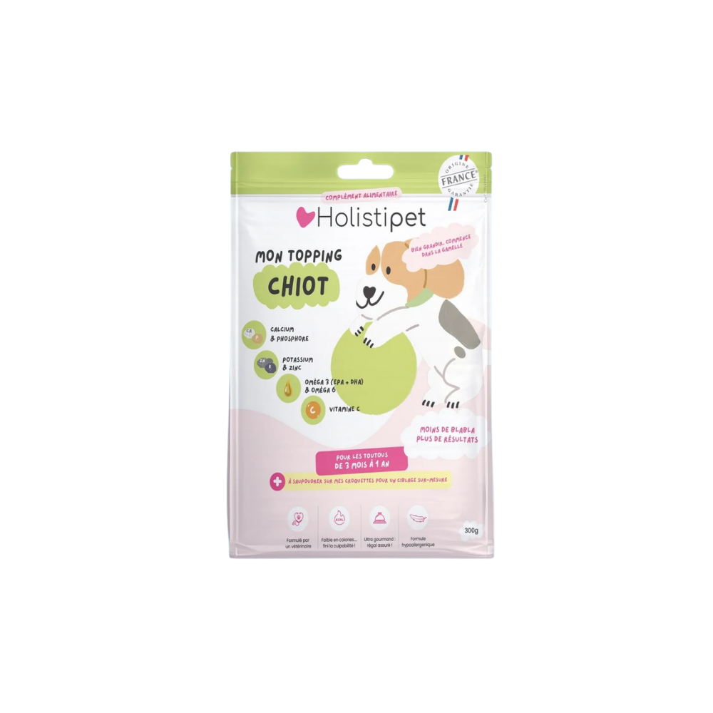 Topping en poudre chiot holistipet
