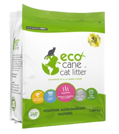 Litière pour chats - Ecocane (manioc & canne à sucre)