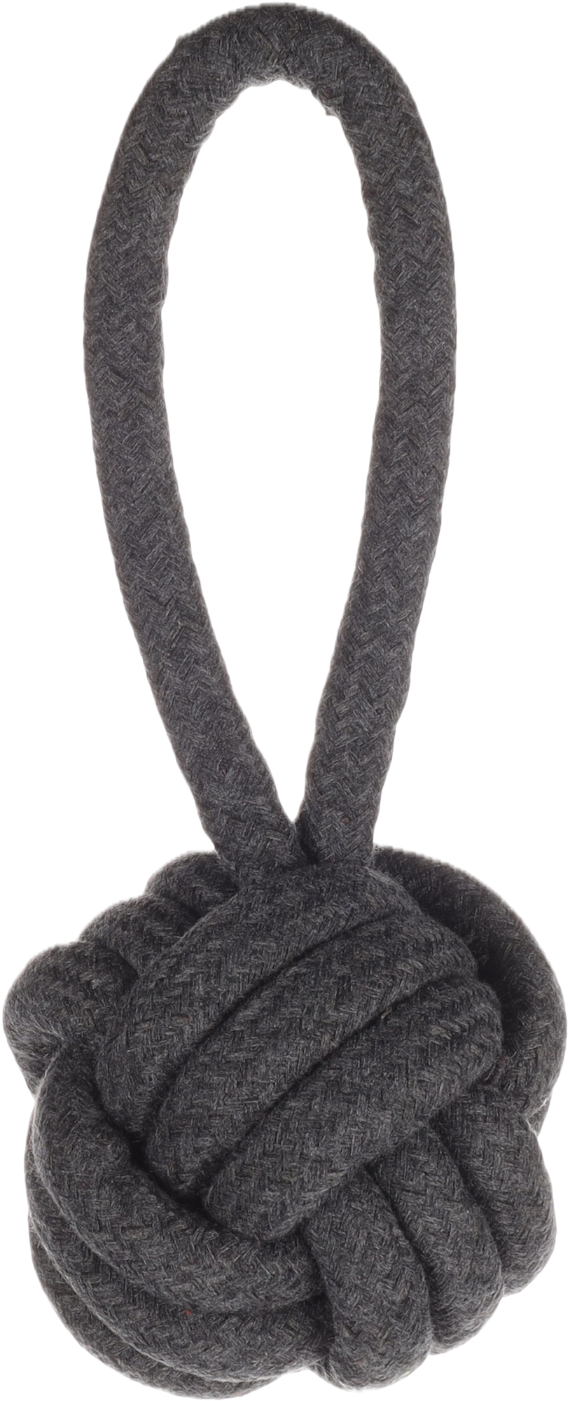 jouet d'interaction pour chien balle en corde grise