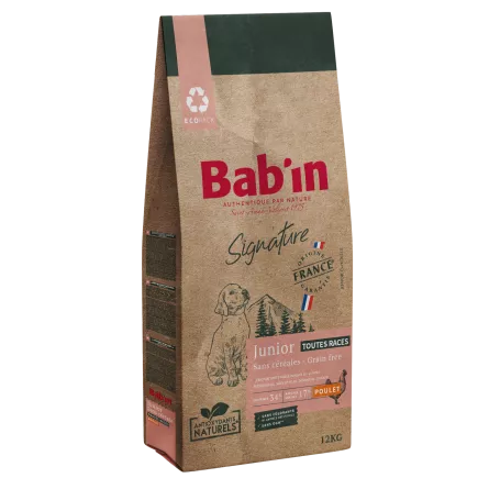 Croquettes Bab'in - Signature Sans Céréales Junior (Poulet)