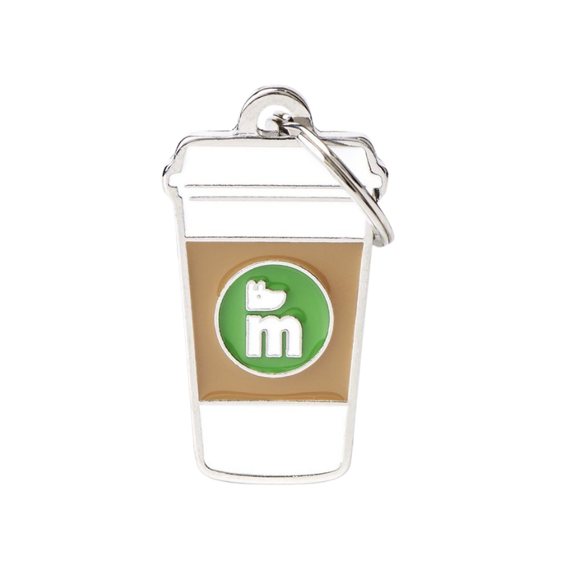 Médaille pour chien forme Café