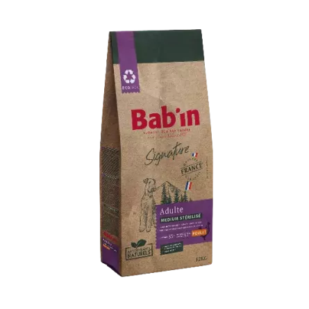 Croquettes Bab'in - Signature Stérillisé Medium Adulte (Poulet)