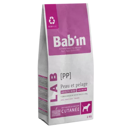 Croquettes Bab'in - LAB Mini Adulte Peau et Pelage (Saumon)