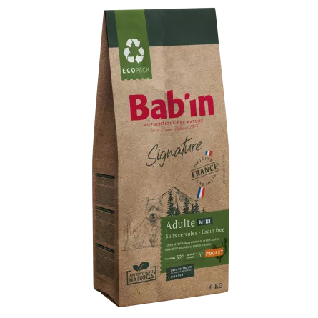 Croquettes Bab'in - Signature Mini Adulte / Sans céréales (Poulet)