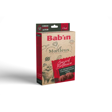 friandises moelleuses canard et betterave pour chat