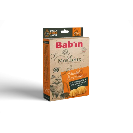 friandises moelleuses poulet et curcuma pour chat