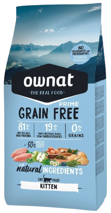 Croquettes OWNAT - Prime Grain Free Chaton