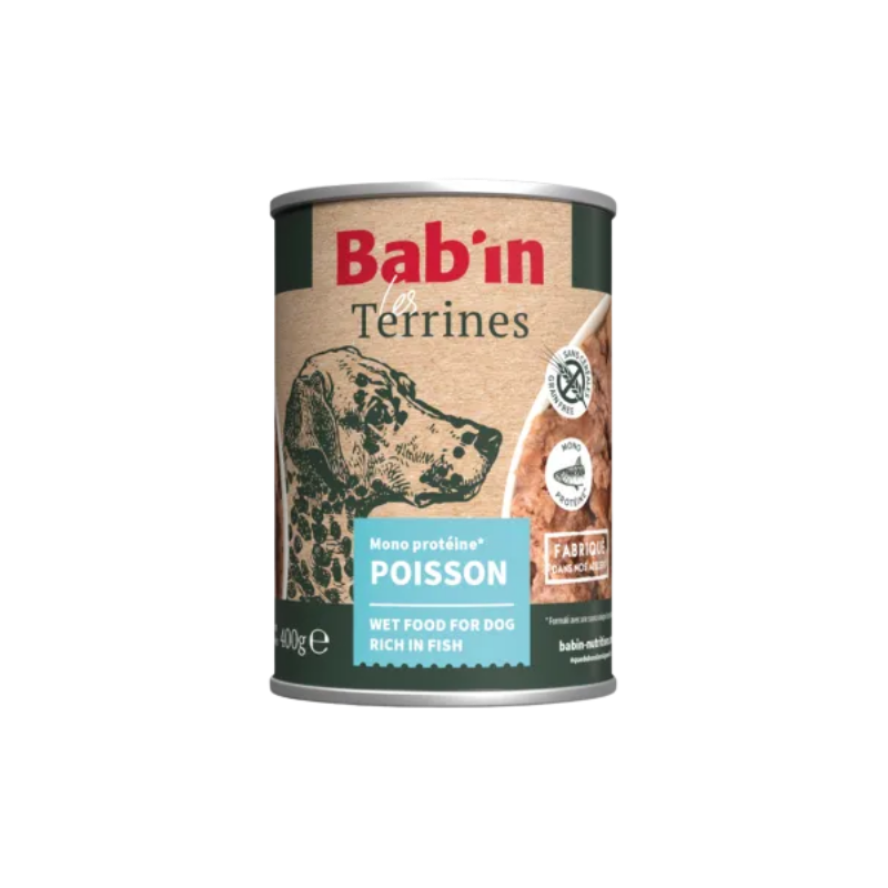Terrine en conserve au poisson 400g Bab'in