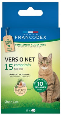 Comprimés vermifuges pour chats Vers O Net