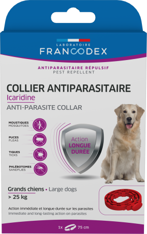 Collier antiparasitaire répulsif - grands chiens