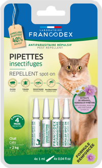 Pipettes insectifuges pour chats adultes
