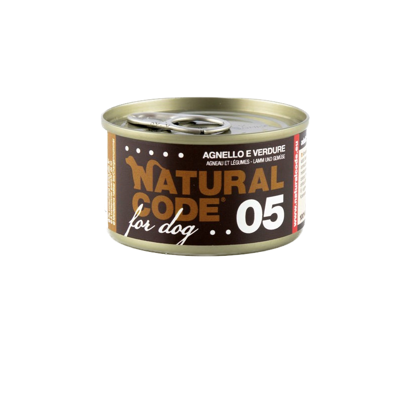 Pâtée pour chiens - Natural Code (agneau et légumes)