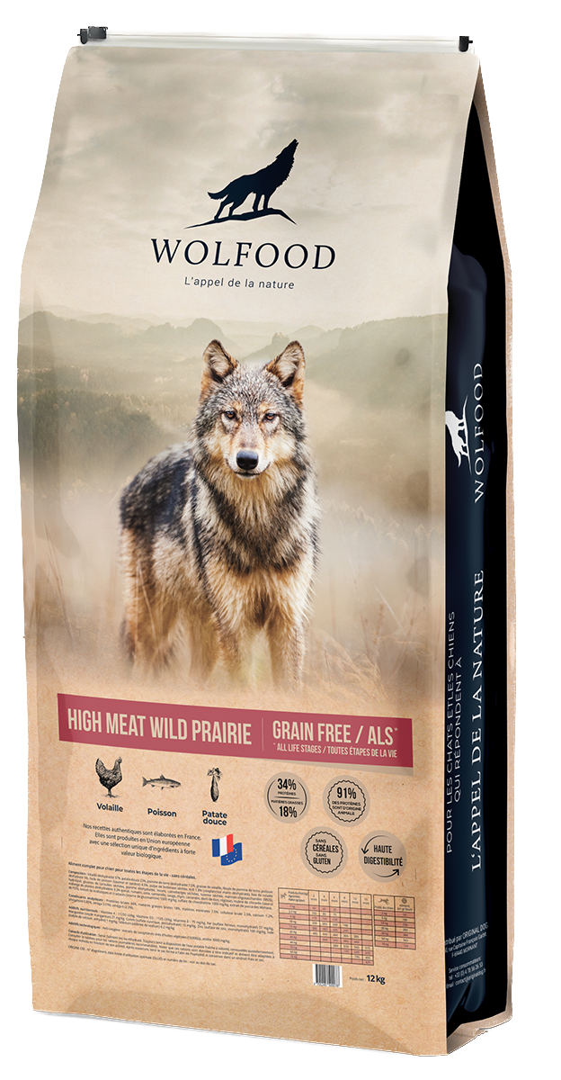 Croquettes Wolfood - High Meat Wild Prairie