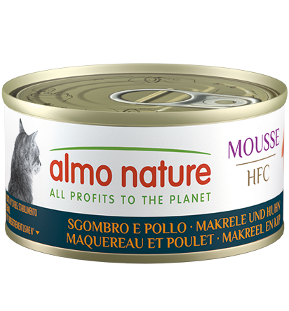 Mousse pour chats - Almo Nature (Maquereau et Poulet)