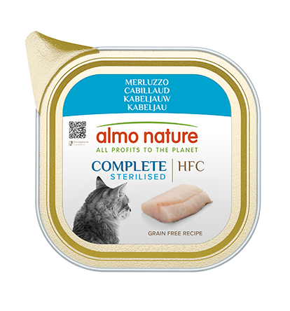 Pâtées pour chats stérilisé(e)s - Almo Nature (Cabillaud)