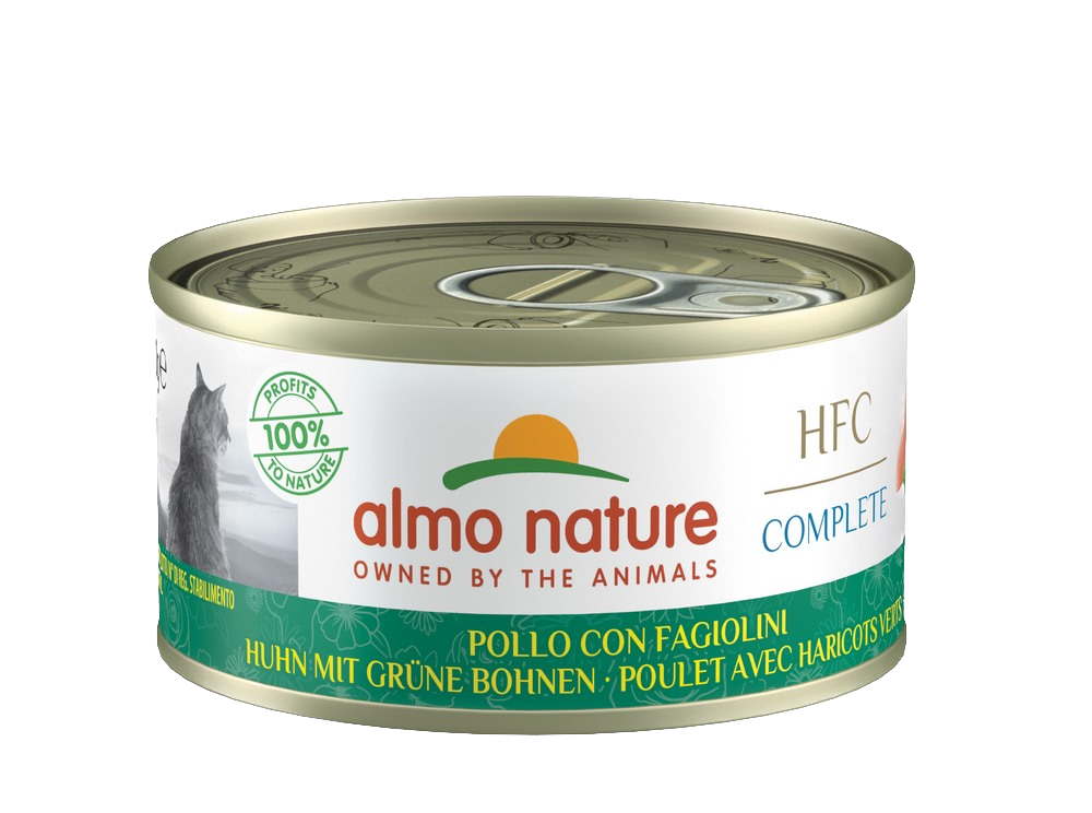 Pâtée pour chats complète - Almo Nature (Poulet et Haricots verts)