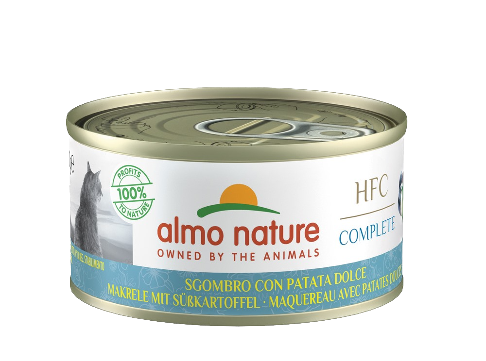 Pâtée pour chats complète - Almo Nature (Maquereau et patate douce )