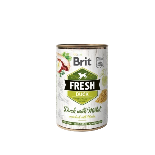 Pâtée pour chiens - Brit Fresh saveur canard et millet