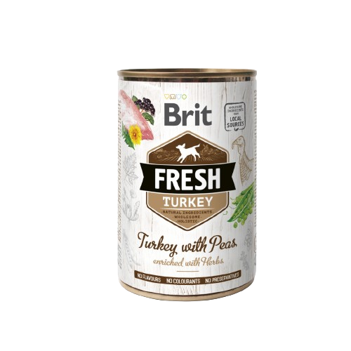 Pâtée pour chiens - Brit Fresh saveur dinde et pois
